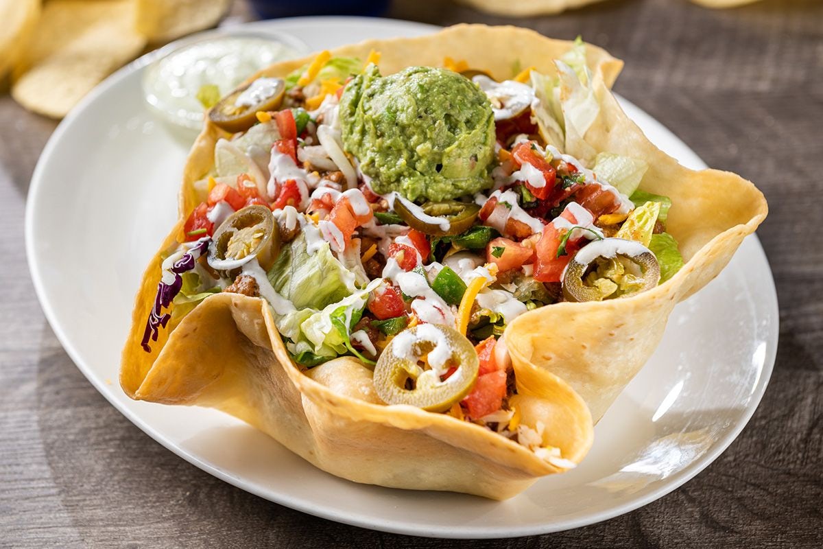 Order Grande Taco Salad food online from On The Border store, Naperville on bringmethat.com