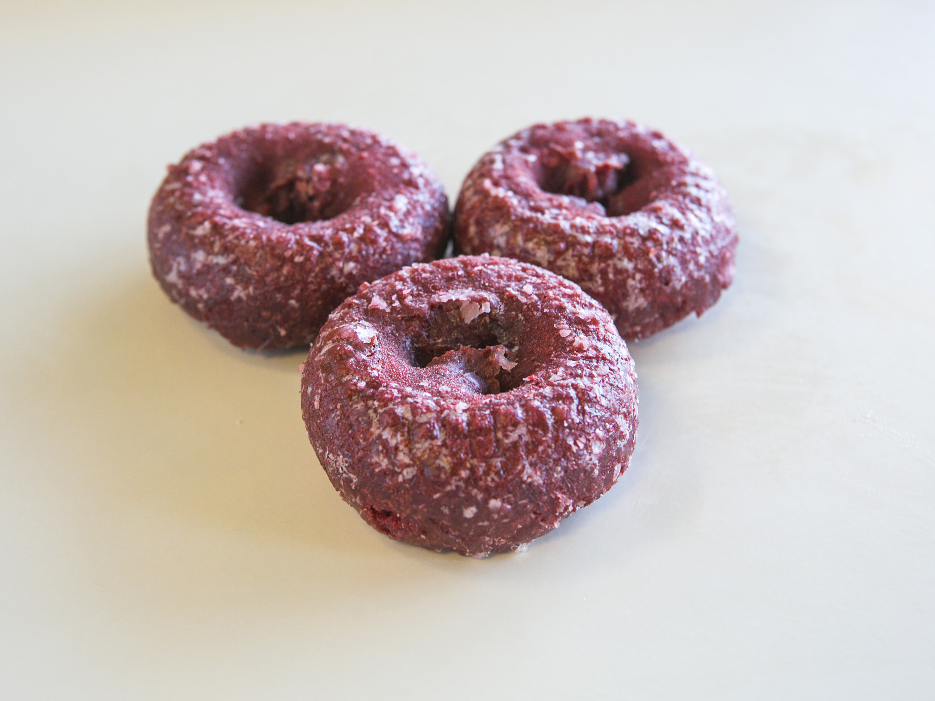 Order Red Velvet Cake Donut food online from Ray's Donuts store, Kansas City on bringmethat.com