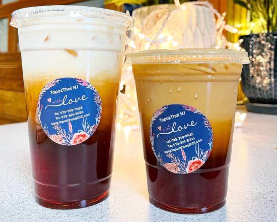 Order (L) Thai Ice Tea food online from Topaz Thai Cuisine store, Belleville on bringmethat.com