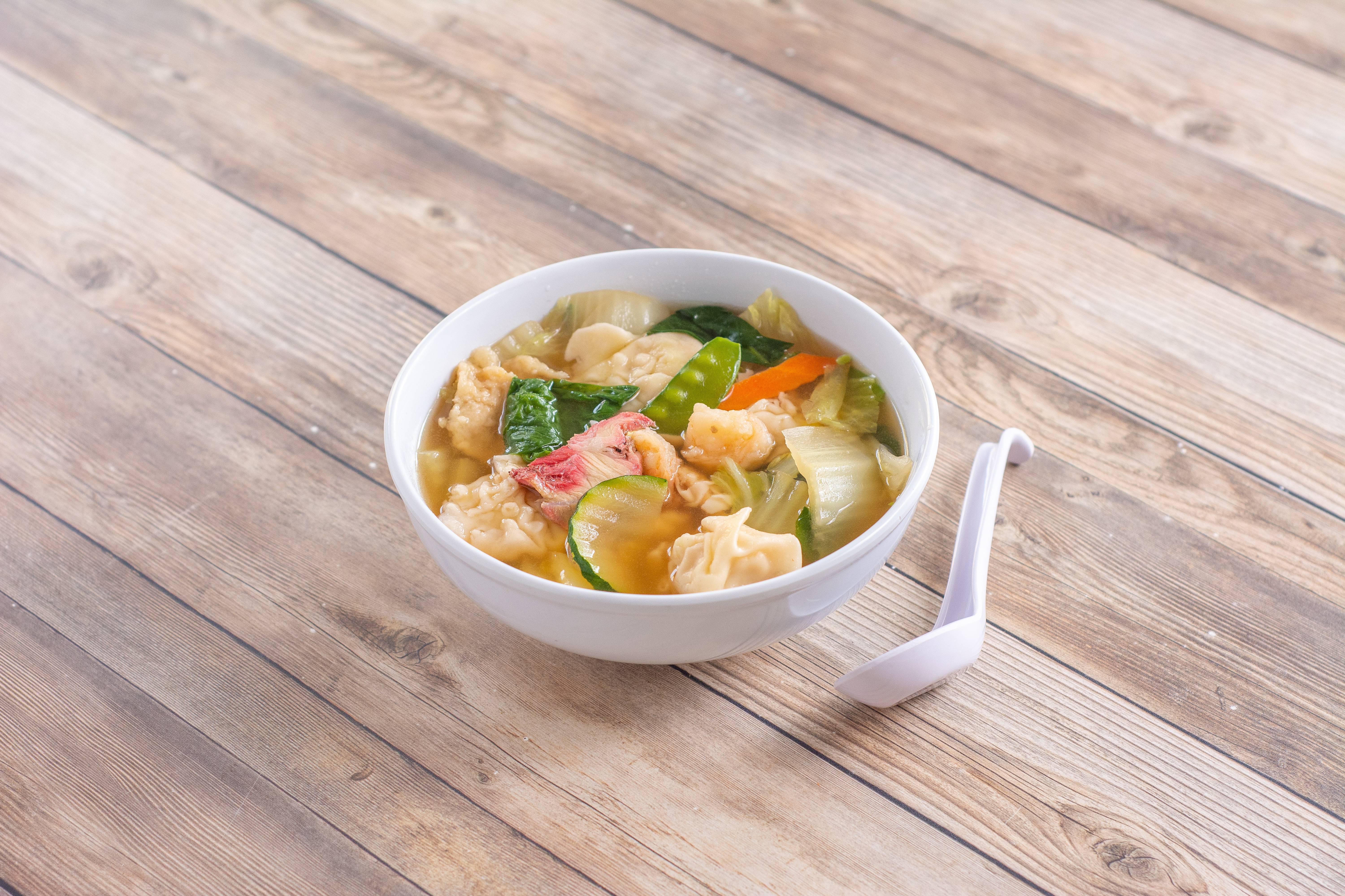 Order 13. Wonton Soup food online from China One store, Rancho Cucamonga on bringmethat.com