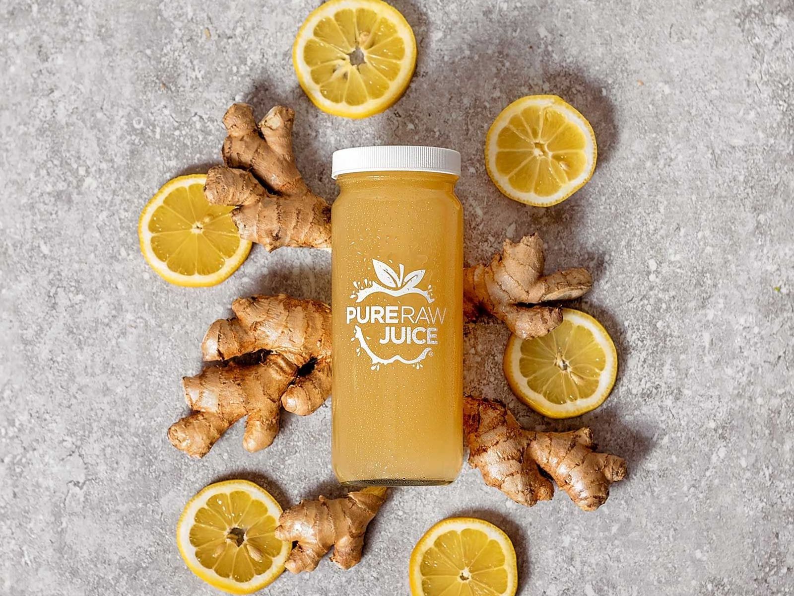 Order Ginger Lemon-Aid food online from Pure Raw Juice store, Baltimore on bringmethat.com