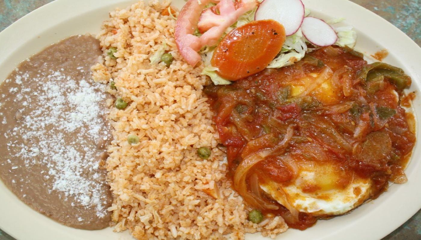 Order Huevos  rancheros food online from Mamicons Mexican Restaurant store, Los Angeles on bringmethat.com