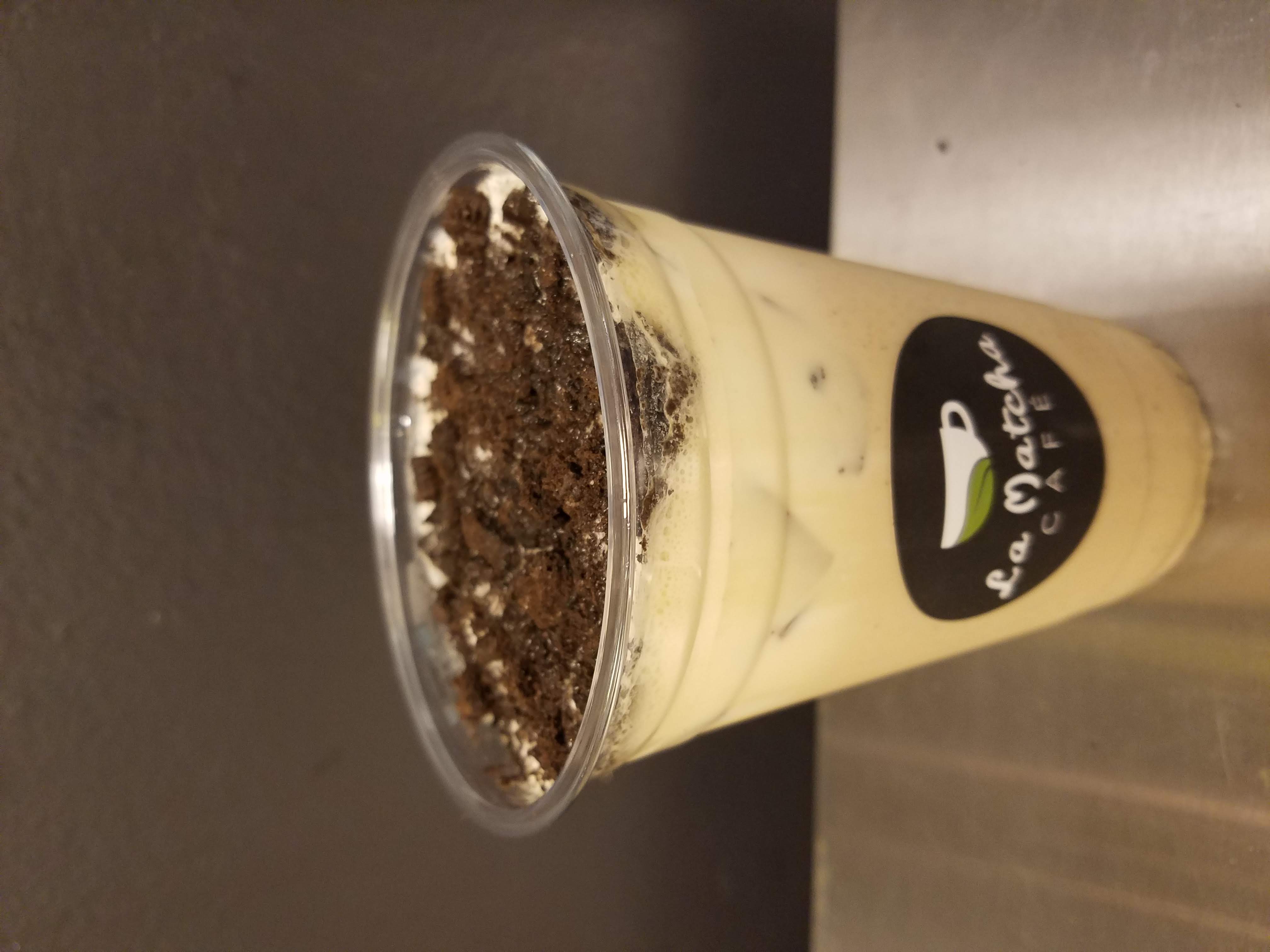Order Oreo Black Milk Tea food online from La Matcha Cafe store, Burlingame on bringmethat.com