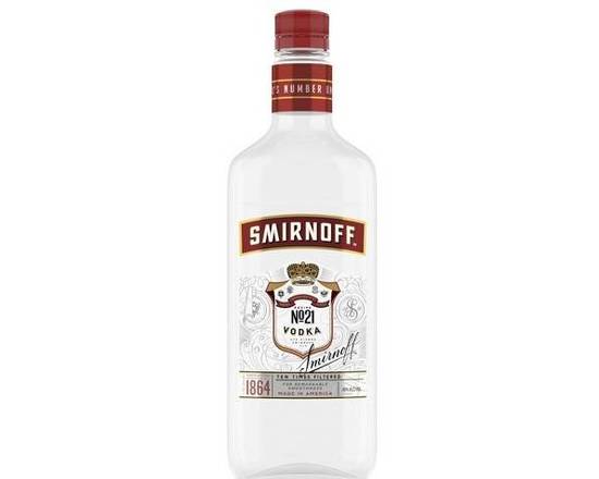 Order SMIRNOFF vodka PET ,750mL (40.0% ABV) food online from Ogden Wine & Spirit store, Naperville on bringmethat.com
