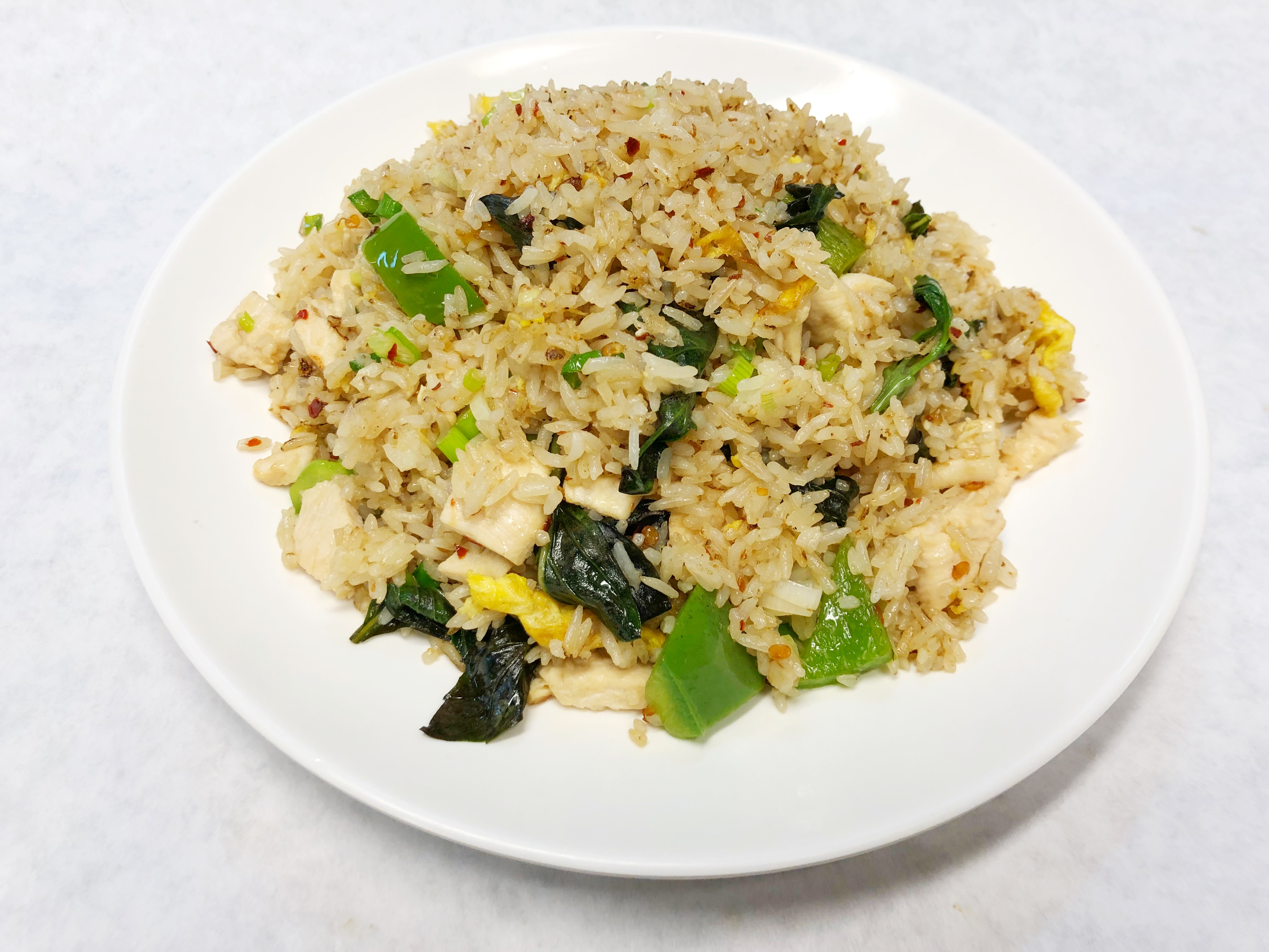 Order F4. Basil Fried Rice food online from House of Pho store, Hoffman Estates on bringmethat.com