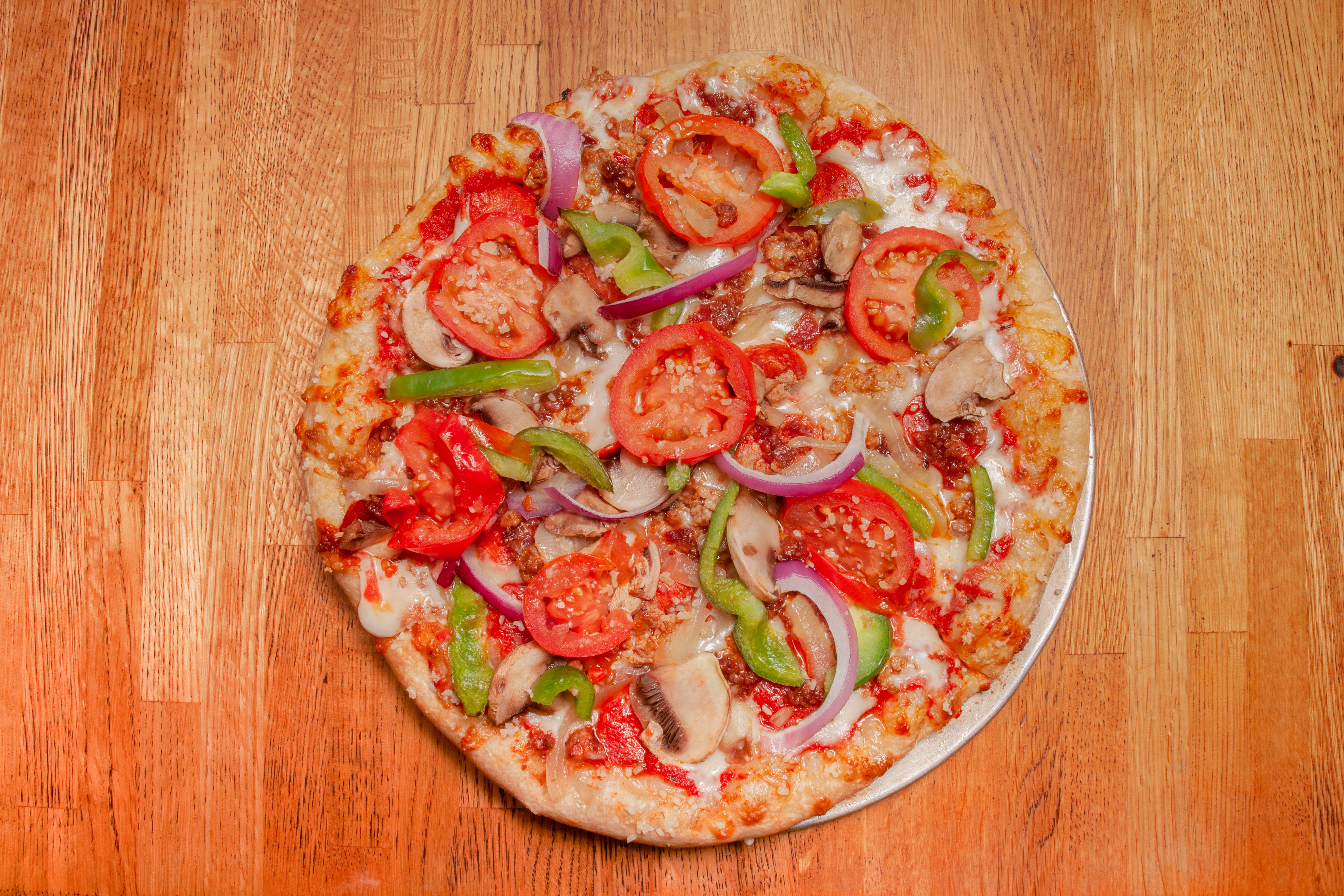 Order Chow Down Pizza - 10'' food online from Chow Pizza Bar store, Raleigh on bringmethat.com