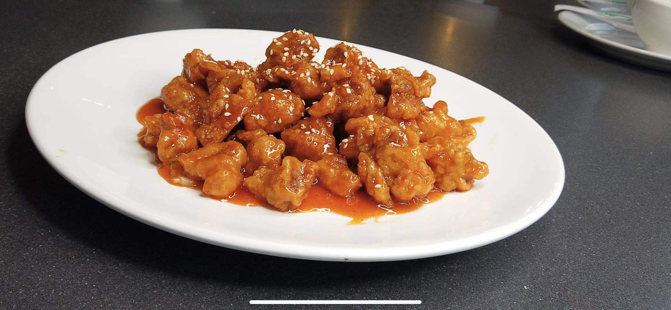 Order C9. Sesame Chicken food online from Wei Authentic Chinese Cuisine store, Marietta on bringmethat.com