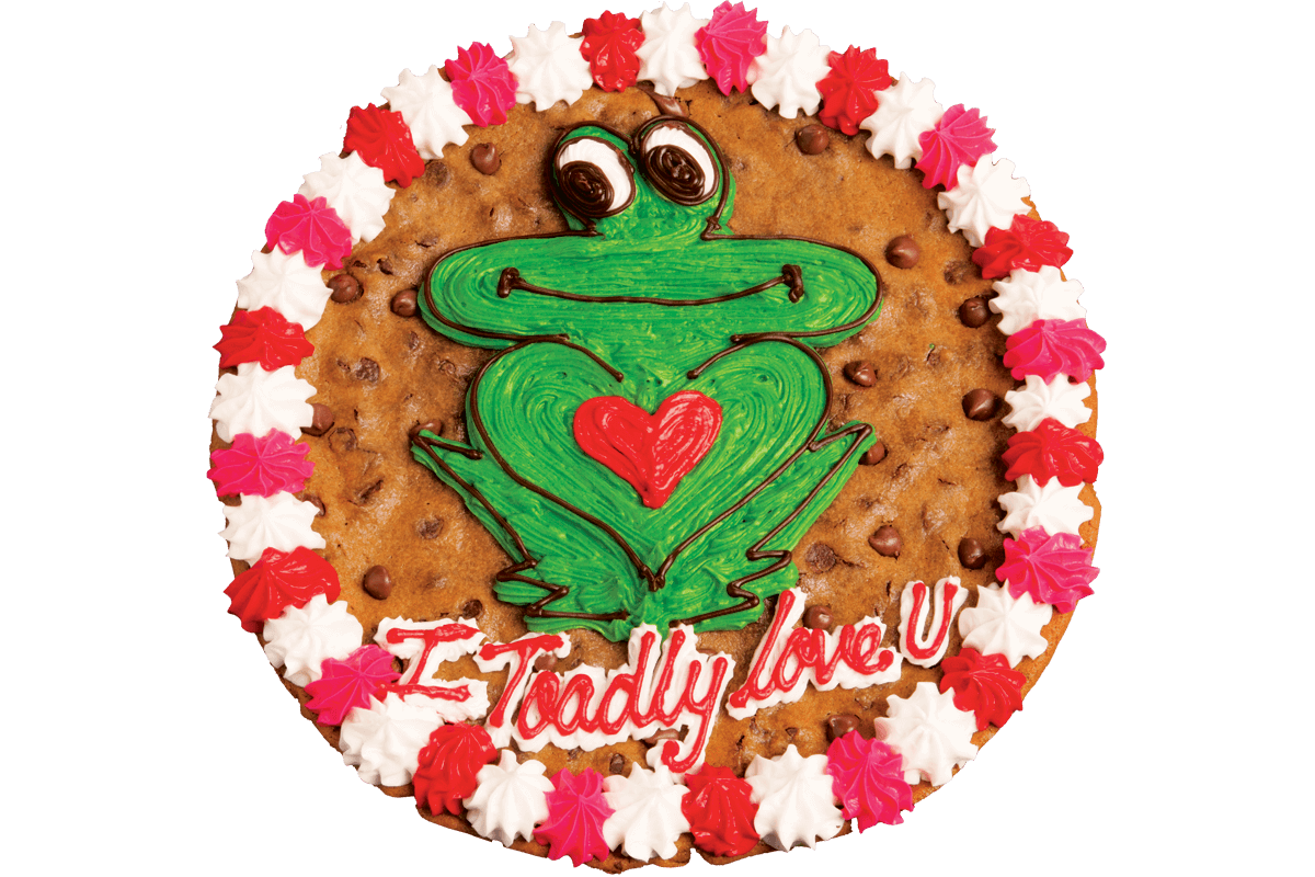 Order #314: Toadly Love You Heart food online from Nestle Toll House Cafe store, Cedar Park on bringmethat.com