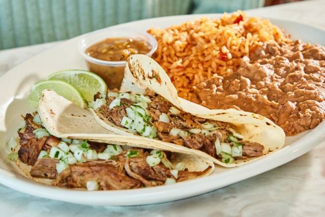 Order NEW! Hatch Beef Tacos food online from Chuy's - Lafayette store, Lafayette on bringmethat.com
