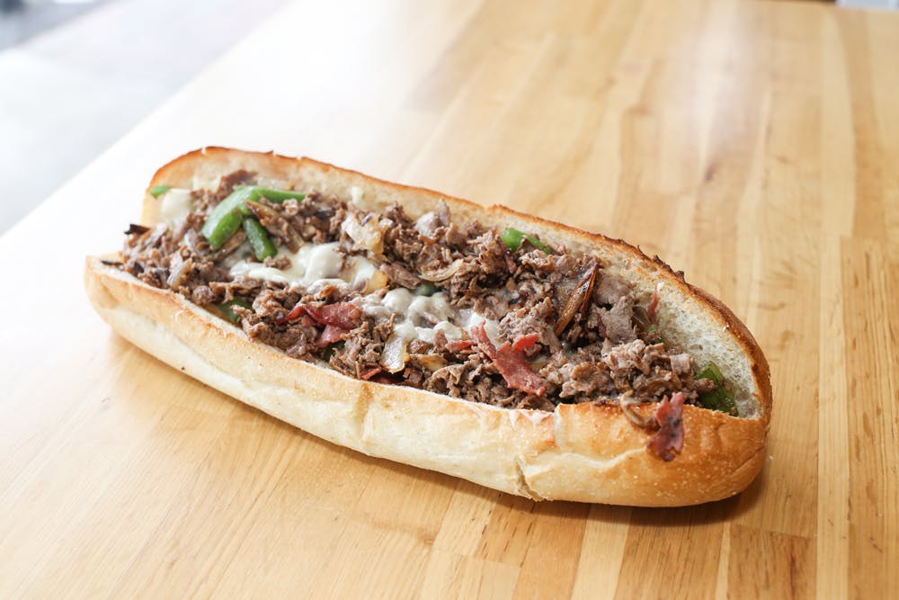 Order Steak Bomb Sub - 12" Sub food online from Lynnfield House of Pizza store, Lynnfield on bringmethat.com