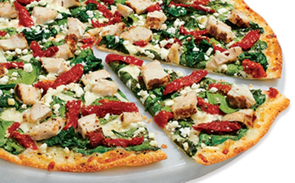 Order Herb Chicken Mediterranean Pizza - Medium 12" food online from Papa Murphy's store, Layton on bringmethat.com