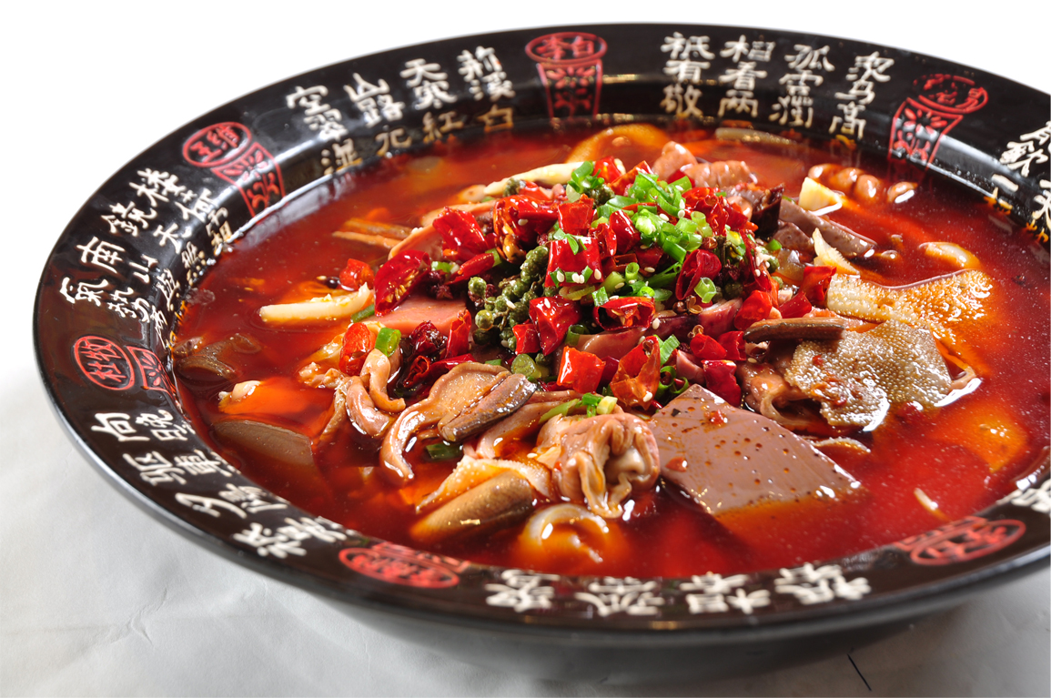 Order K24. Pork & Beef Stomach Fish In Hot Stew 毛血旺 food online from Kongpao Palace store, Newark on bringmethat.com