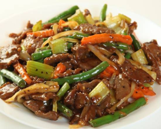 Order Black Pepper Beef food online from The Wok Experience store, Huntington Beach on bringmethat.com