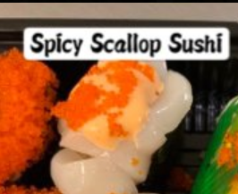 Order Spicy Scallop Maki food online from Hoshiya Sushi store, Brighton on bringmethat.com