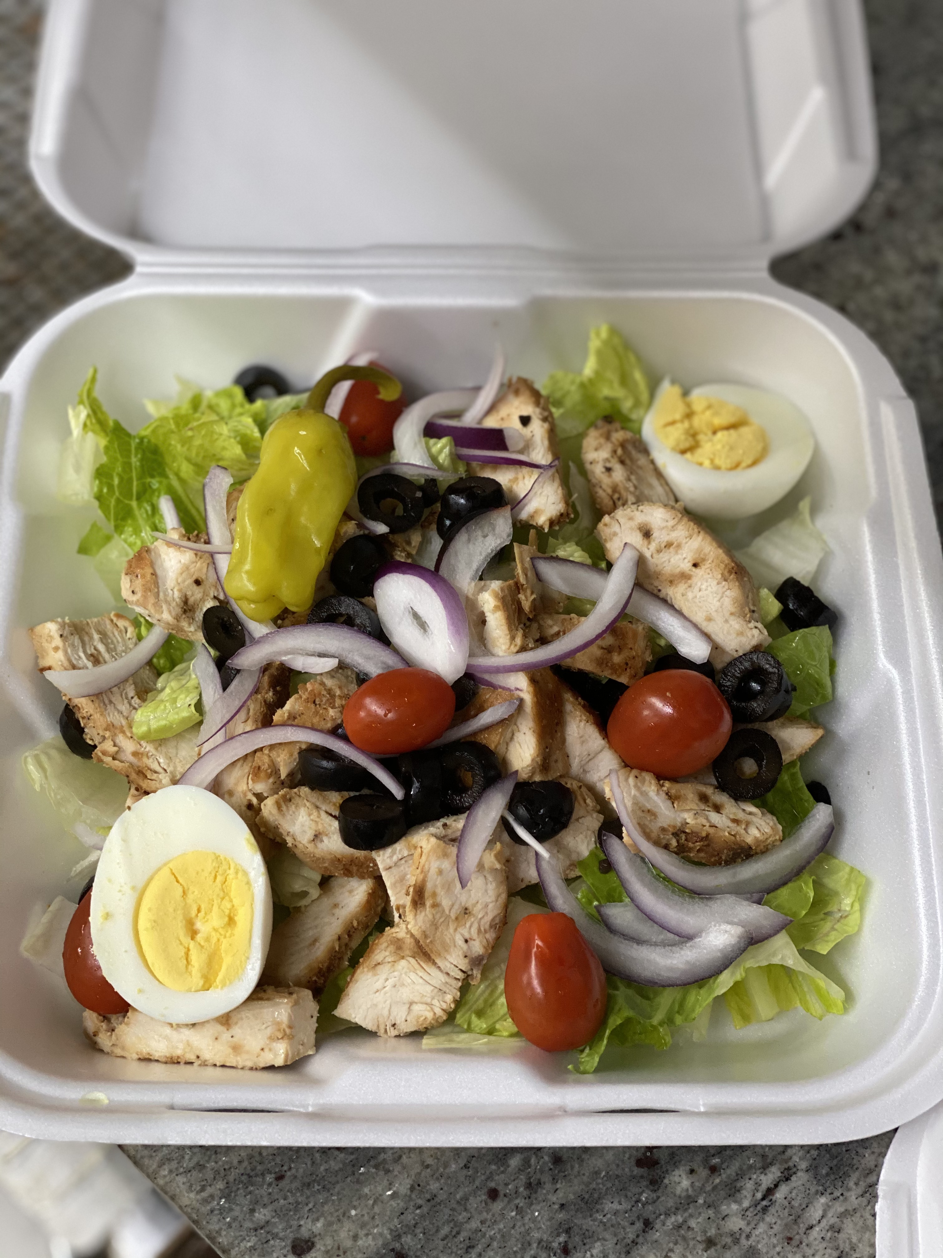Order Grilled Chicken Salad  food online from Gigio's Pizza store, Chicago on bringmethat.com