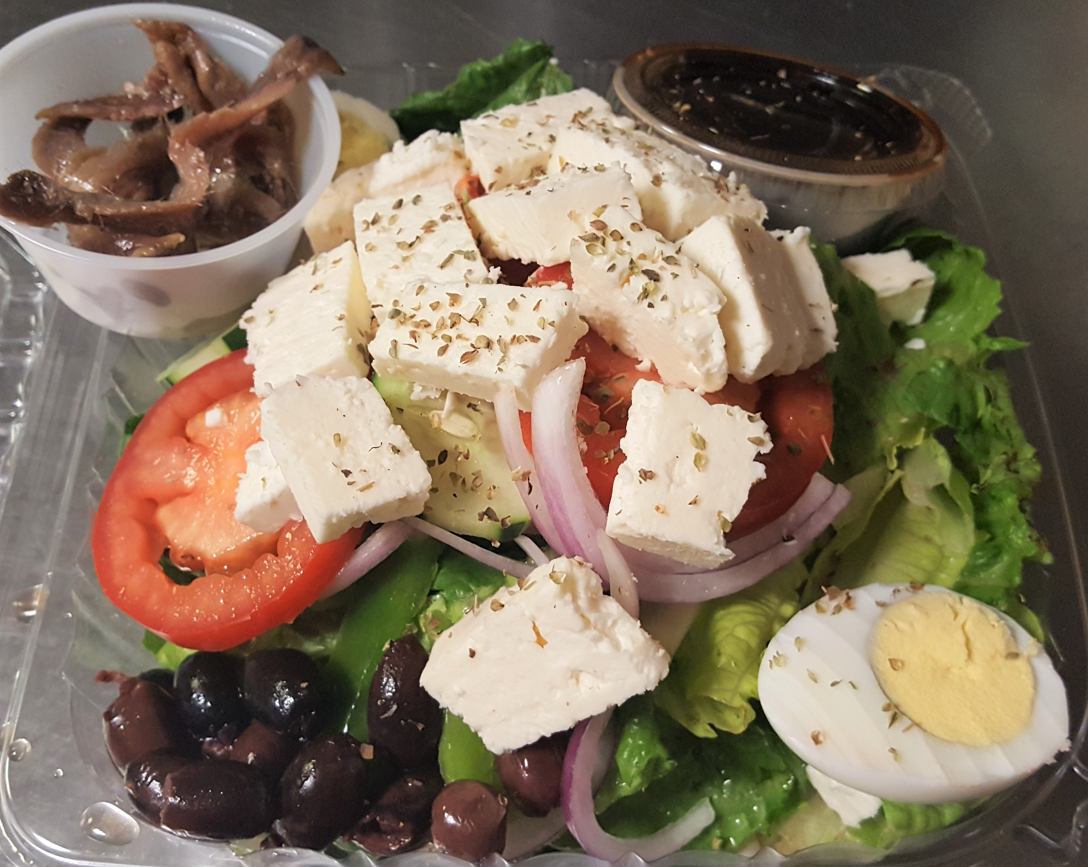 Order Greek Salad food online from Angelino Restaurant, Philadelphia store, Philadelphia on bringmethat.com