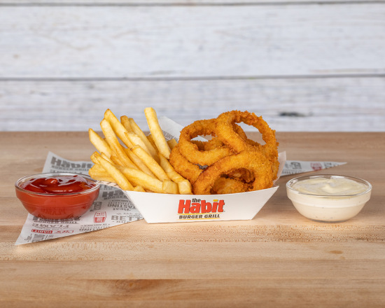 Order Onion Rings & Fries food online from The Habit Burger Grill store, Santa Barbara on bringmethat.com