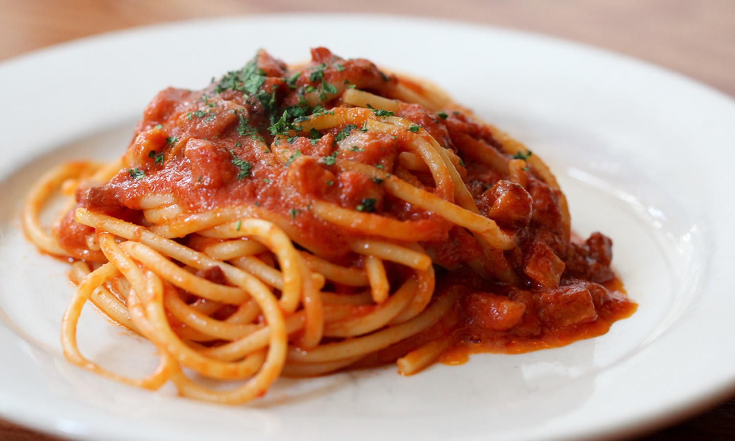 Order Spaghetti and Meatballs food online from Luigi's Restaurant store, Ridgefield Park on bringmethat.com