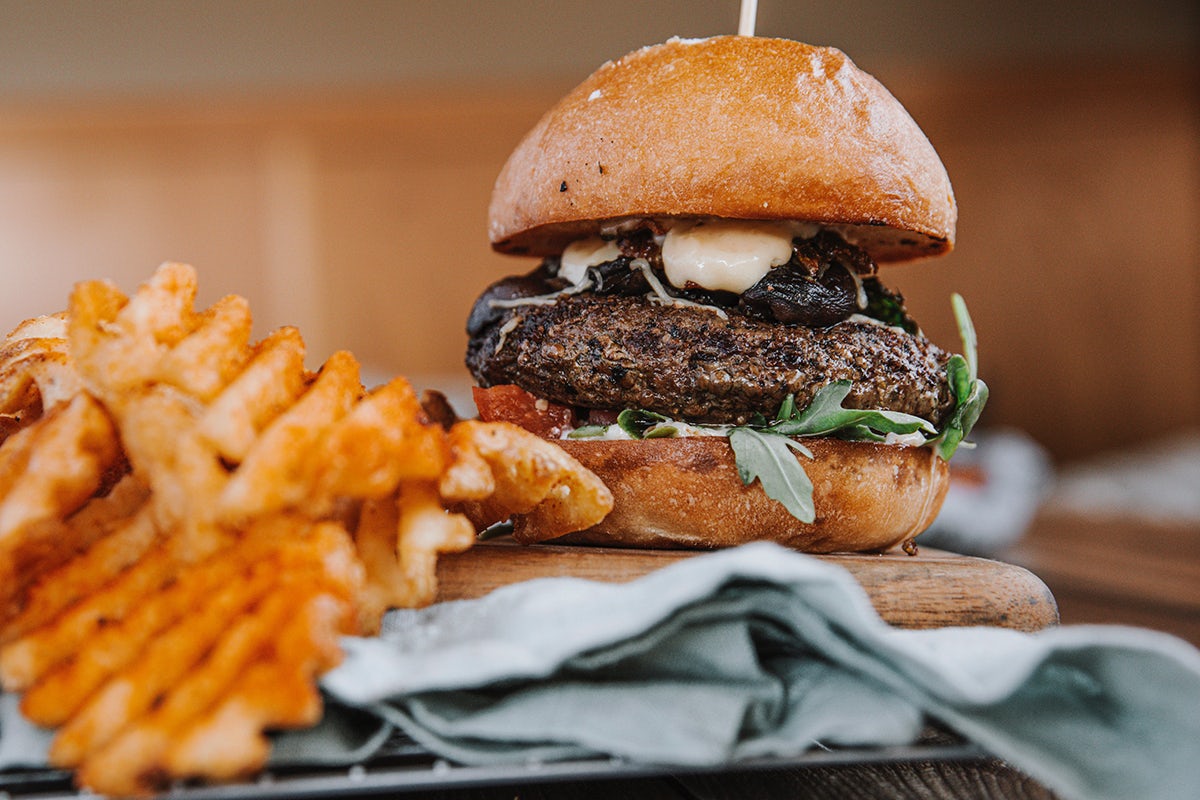 Order UMAMI BURGER food online from Rock Bottom Restaurant and Brewery store, Orland Park on bringmethat.com
