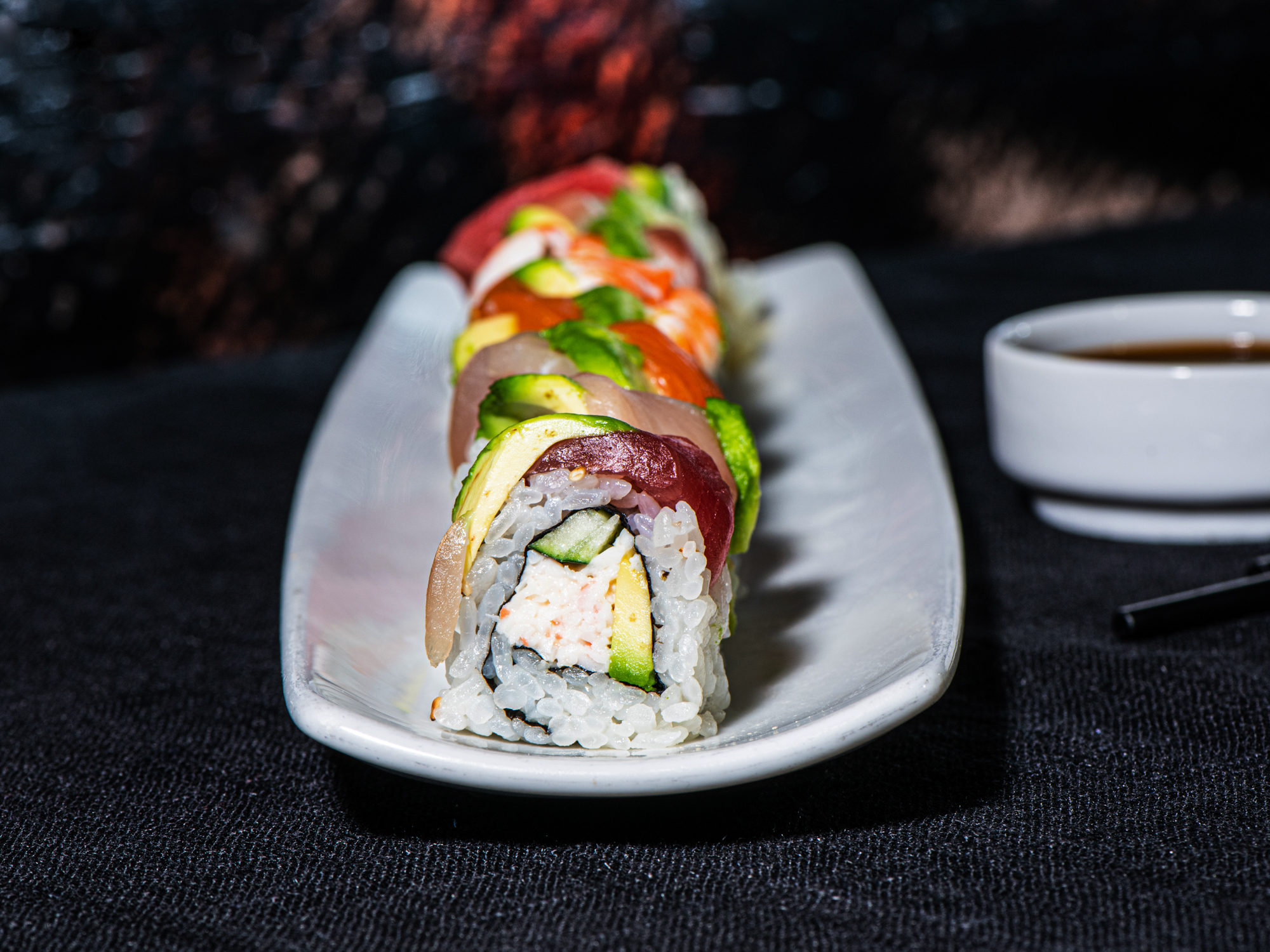 Order Rainbow Roll food online from Katsuya - L.A. Live store, Los Angeles on bringmethat.com