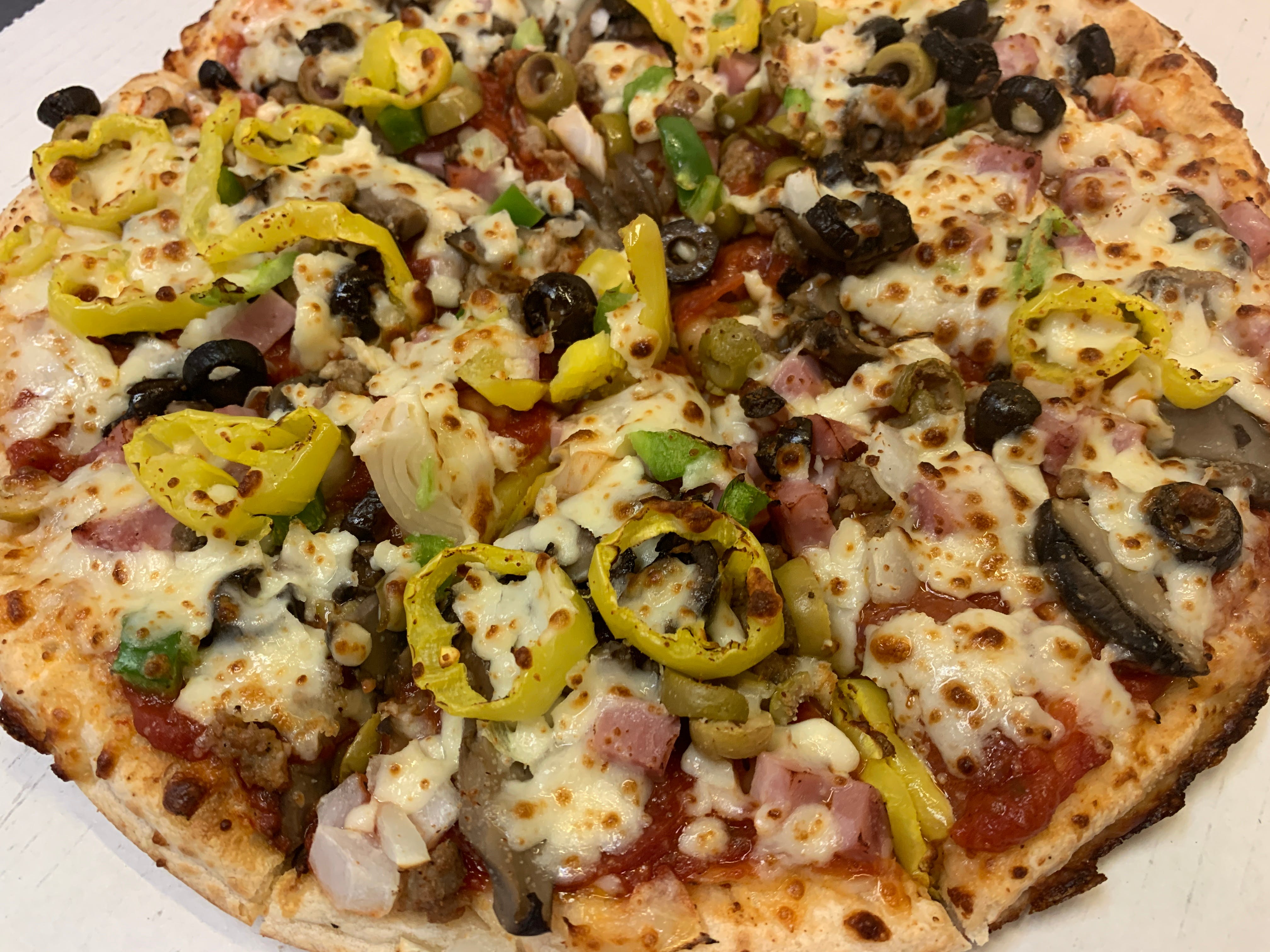 Order Mama's Pride Pizza - Small 10'' food online from Mama's Pizza store, Shelby on bringmethat.com