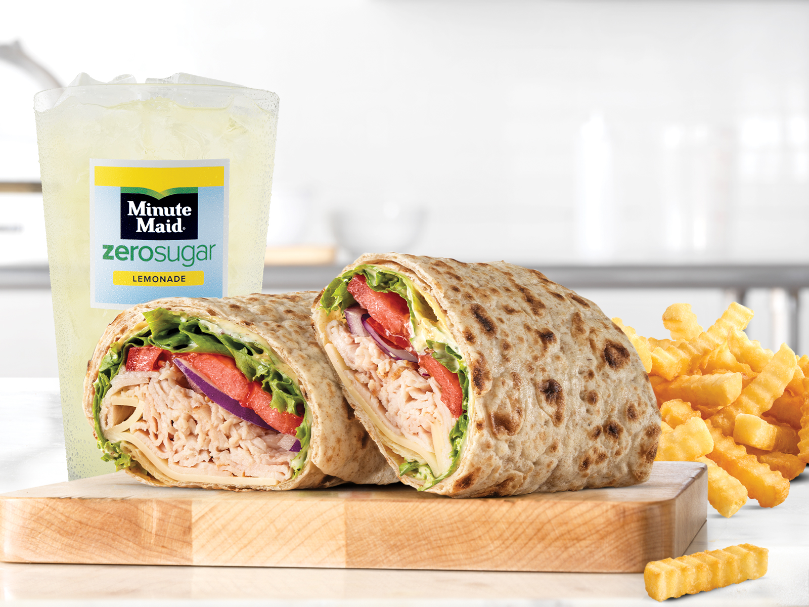 Order Market Fresh® Roast Turkey & Swiss Wrap Small Meal food online from Arby store, Downers Grove on bringmethat.com