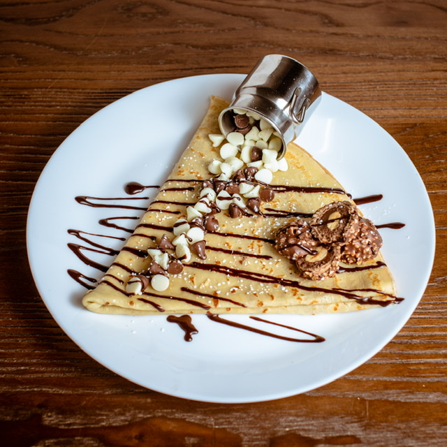 Order Triple Chocolate Crepe food online from Dulce De Leche Cafe store, Chicago on bringmethat.com