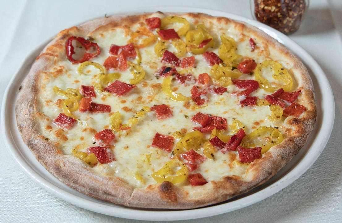 Order Bianco (White with Peppers) food online from Salvatores Pizzeria store, Niles on bringmethat.com