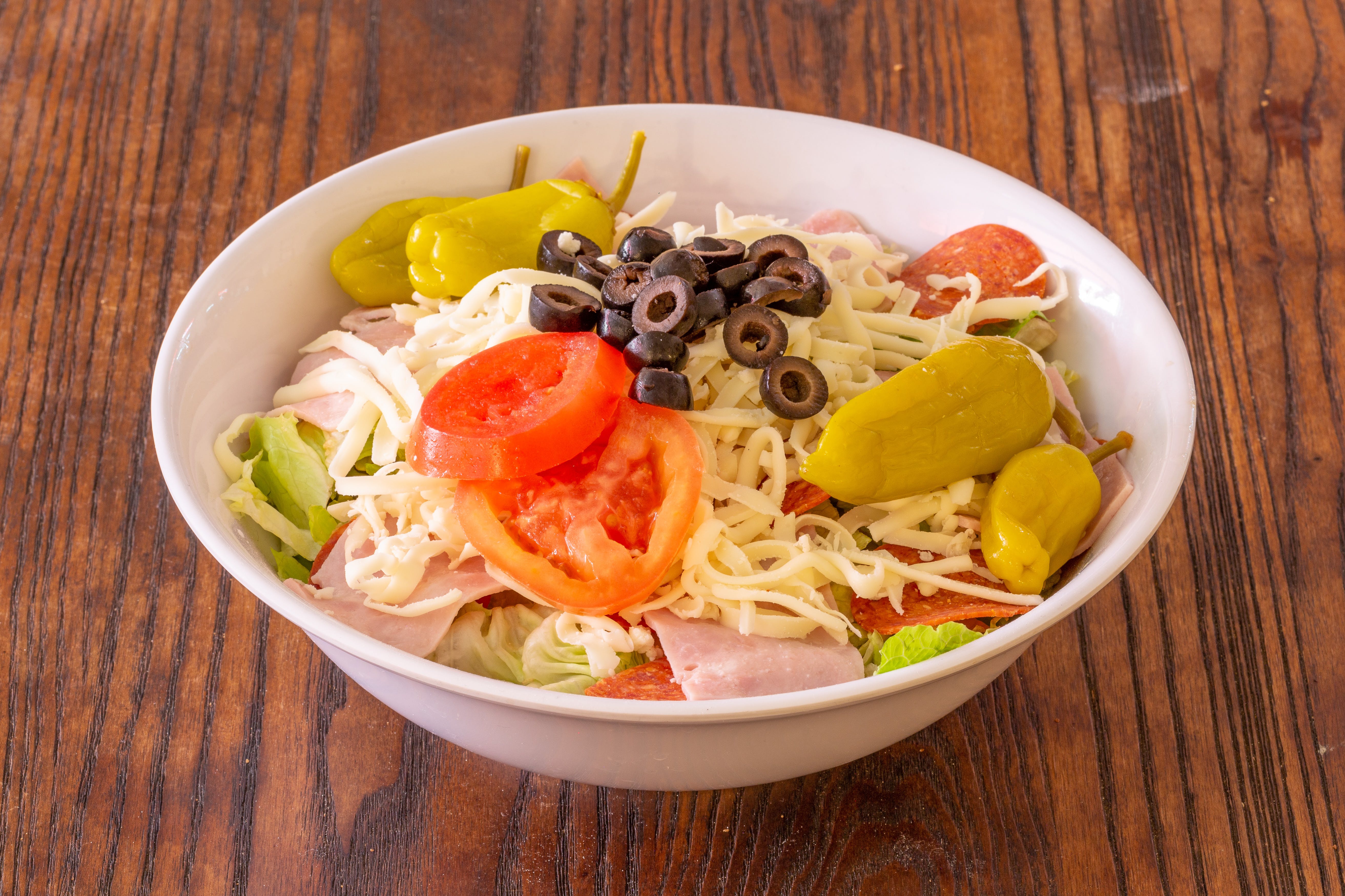 Order Antipasto Salad - Small food online from Red Devil Pizza store, Covina on bringmethat.com