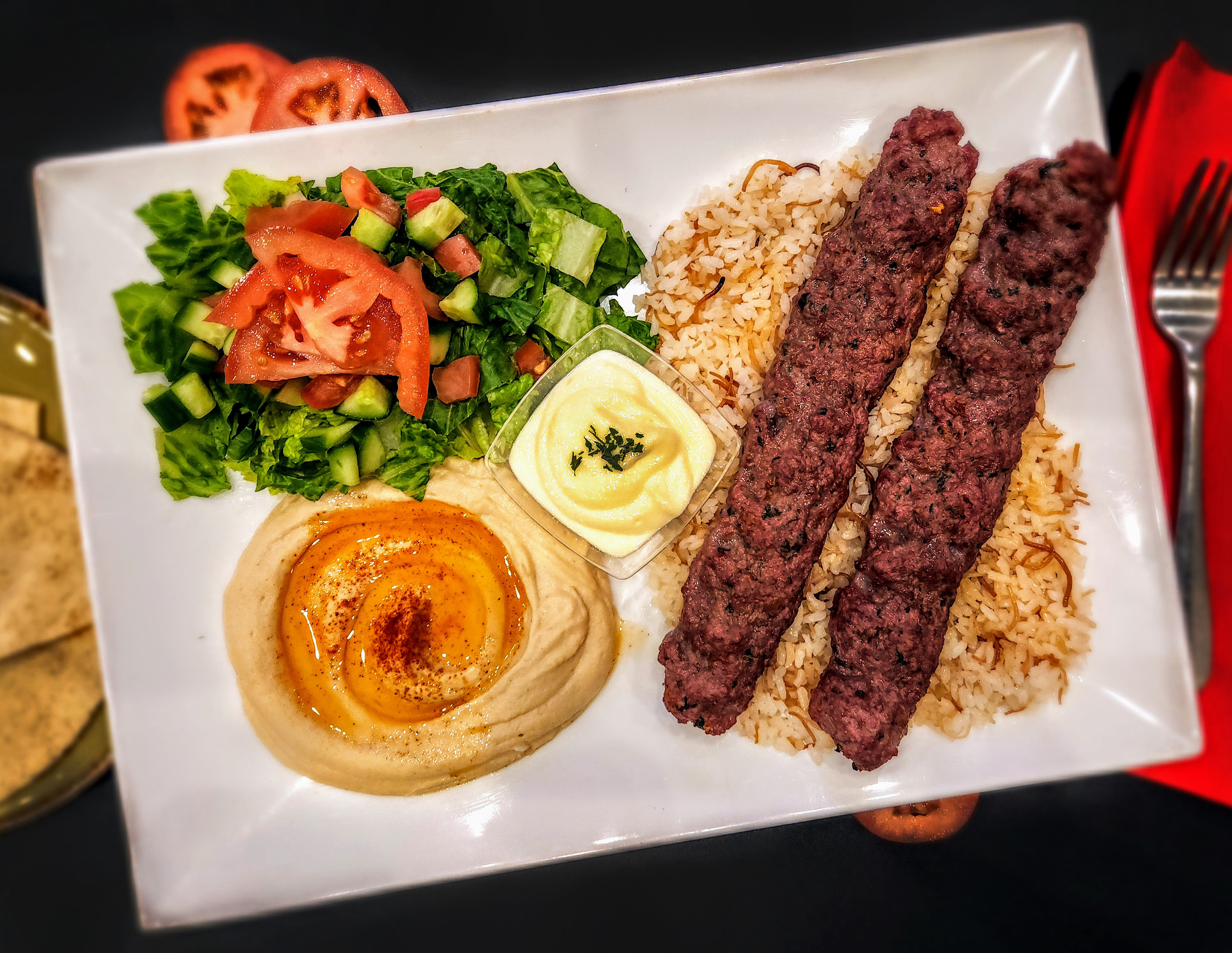 Order Beef Kabob food online from The Artist Pizzeria store, Covina on bringmethat.com