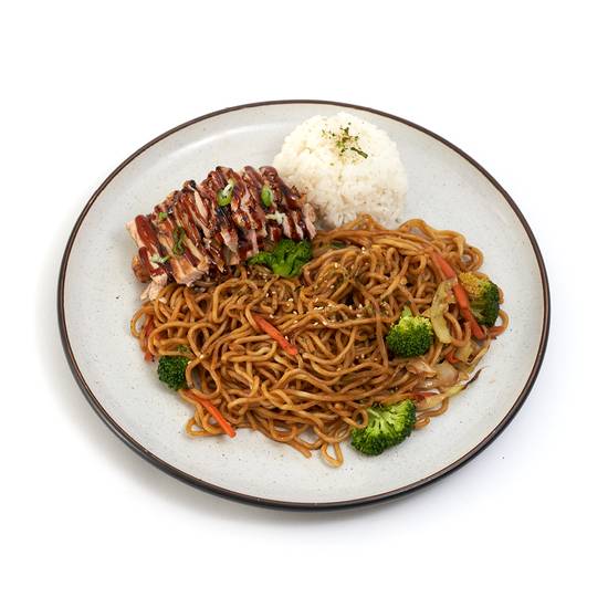 Order Chicken Yakisoba food online from Yogis Grill store, Tempe on bringmethat.com