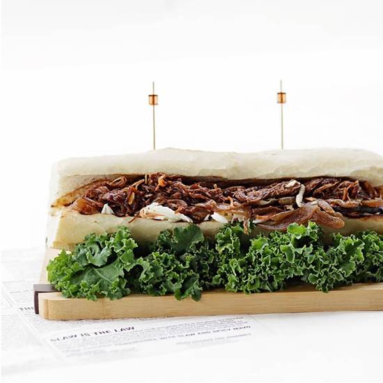 Order Pulled Beef Sandwhich food online from Kosher Castle store, Monsey on bringmethat.com
