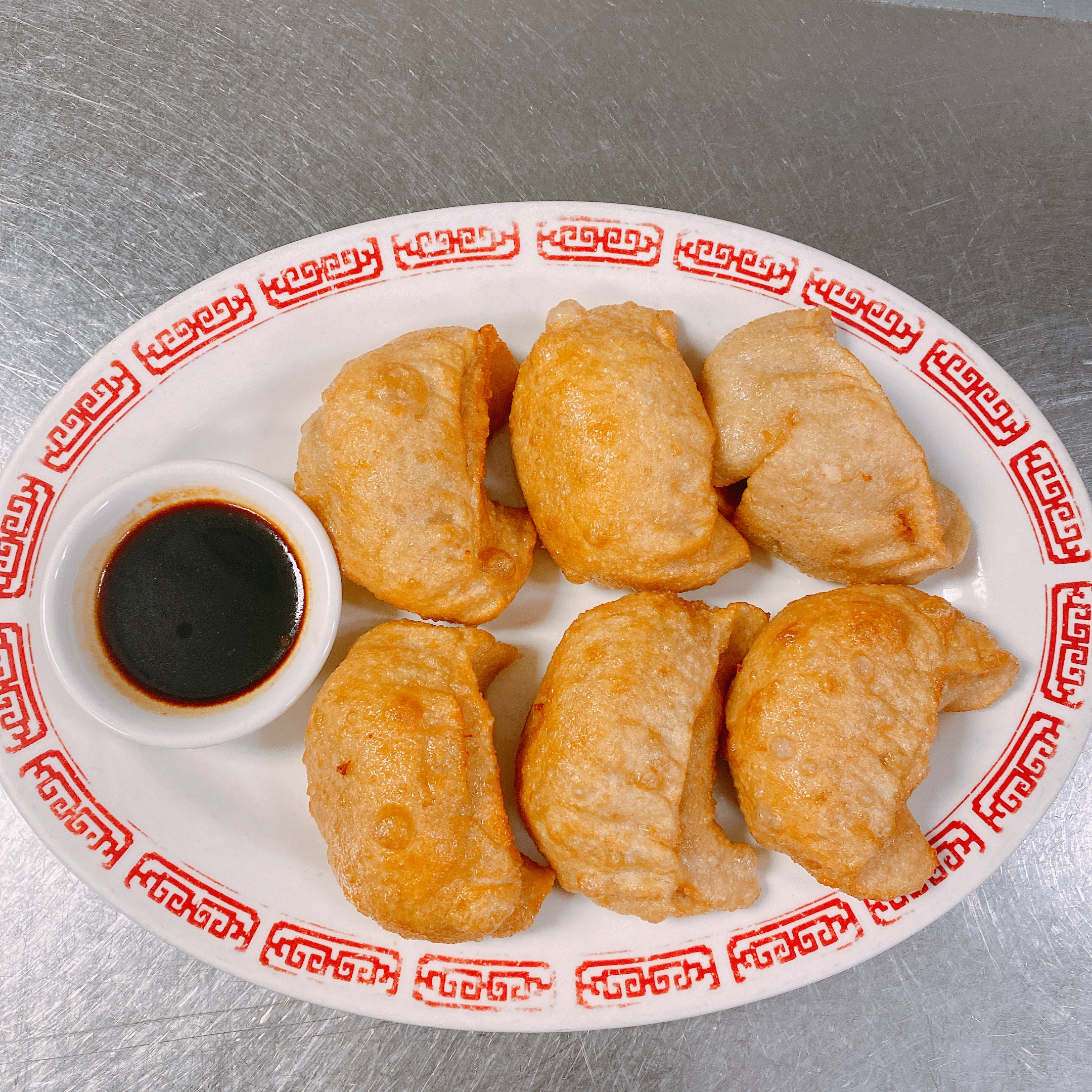 Order 6 Pieces Pan Fried Dumpling food online from China Ho store, Chicago on bringmethat.com