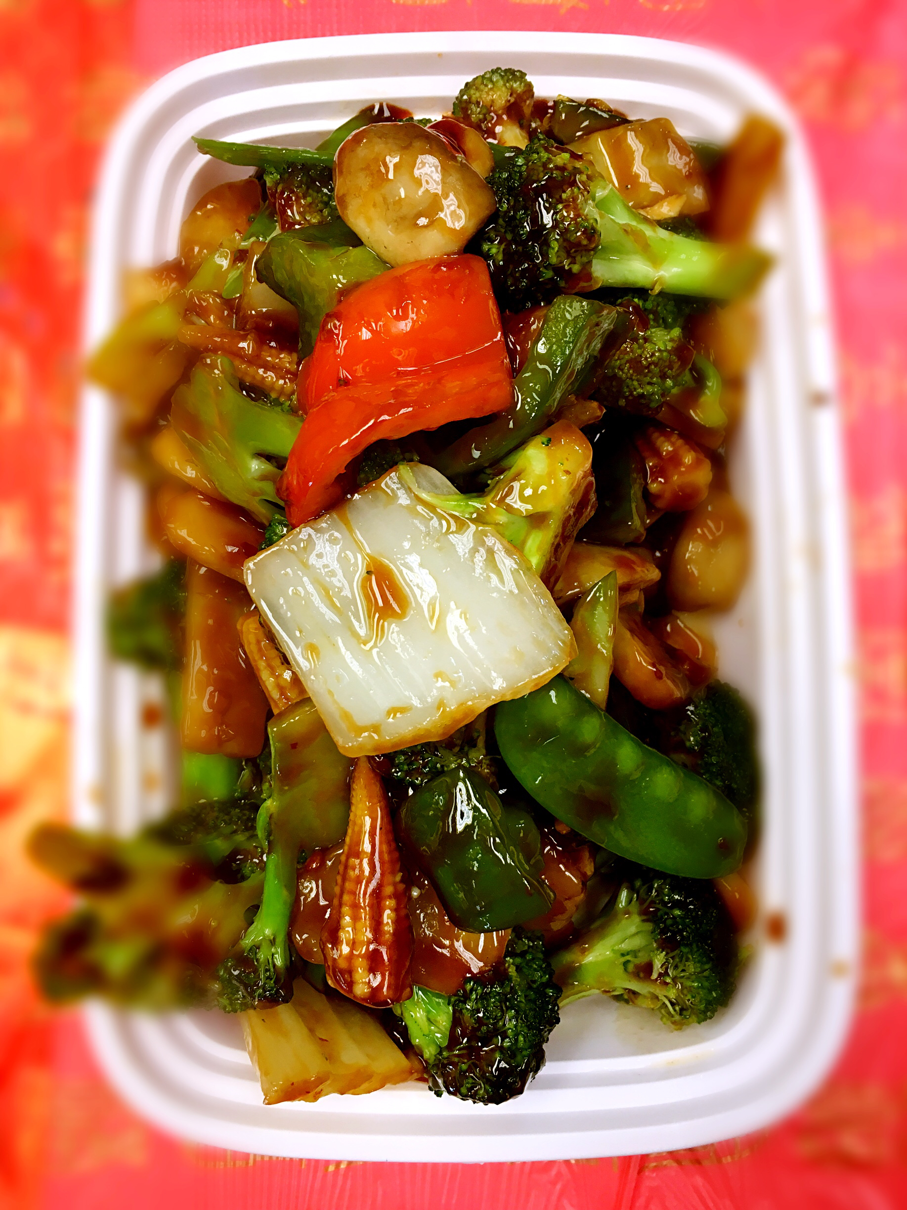 Order 113. Vegetable Delight with Garlic Sauce food online from Good Taste Restaurant store, Ramsey on bringmethat.com