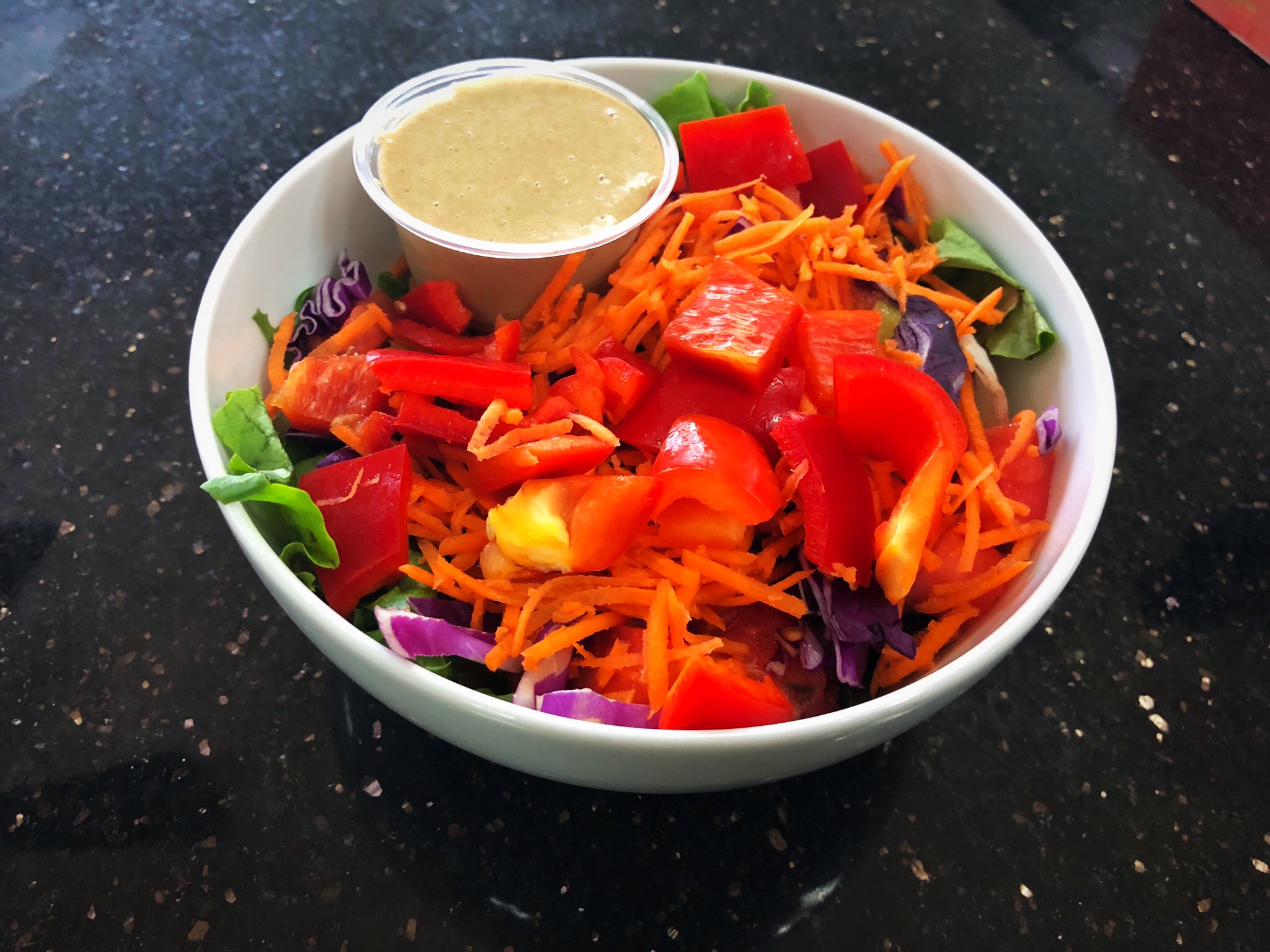 Order Side Salad food online from Healthy Garden & Gourmet Pizza store, Voorhees on bringmethat.com