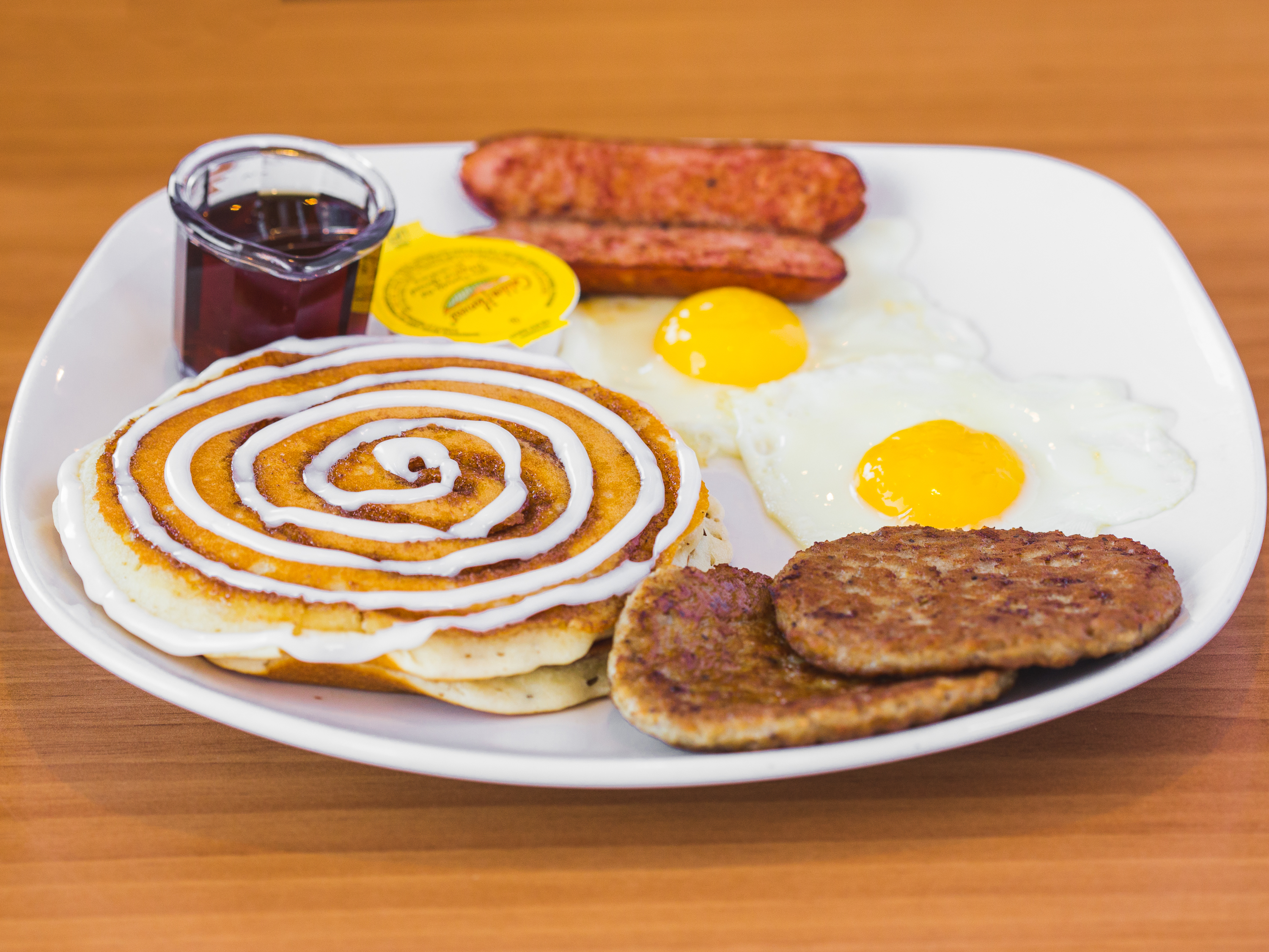 Order Ultimate Pancake Combo food online from Jimmys Egg store, Mcallen on bringmethat.com