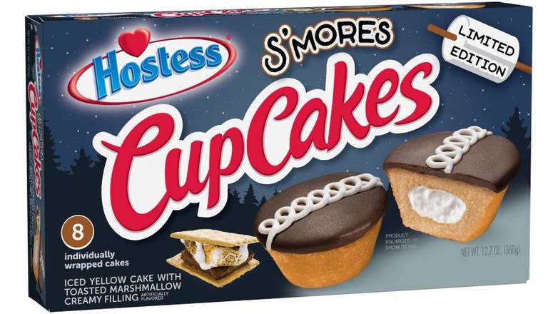 Order Hostess S'Mores Cupcakes food online from Trumbull Mobil store, Trumbull on bringmethat.com