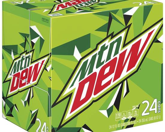 Order Mountain Dew- 12oz Can x 24Pack  food online from Darn Cheap Discounts store, Hartville on bringmethat.com