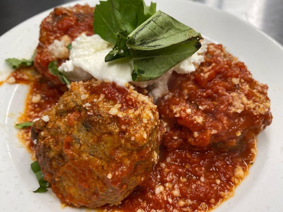 Order Side of Meatballs - Side Orders food online from Red Volpe Pizzeria Ristorante store, Bethpage on bringmethat.com