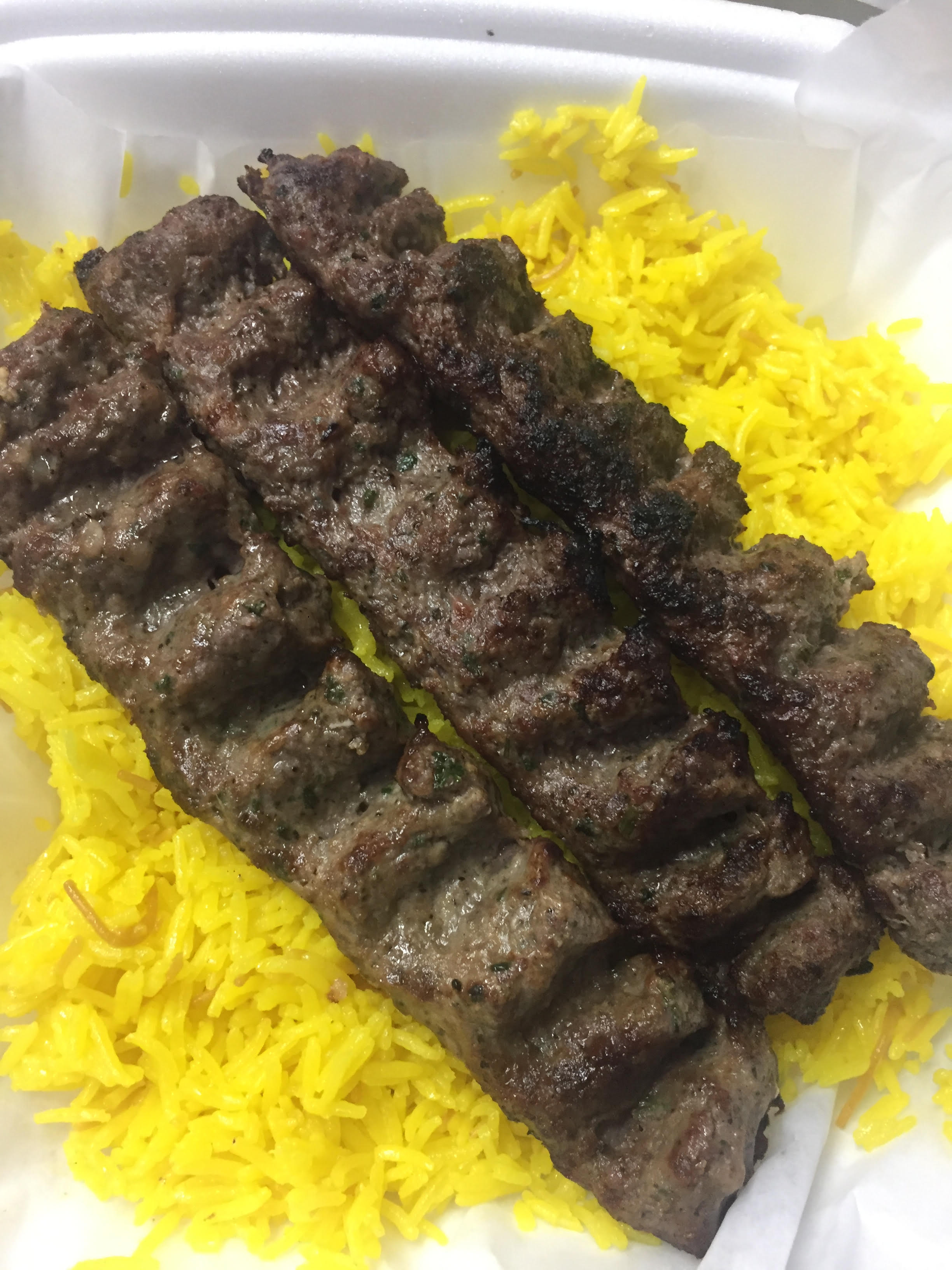 Order Beef Shish Kafta Dinner food online from Princess Mediterranean Grill store, Commerce Charter Township on bringmethat.com