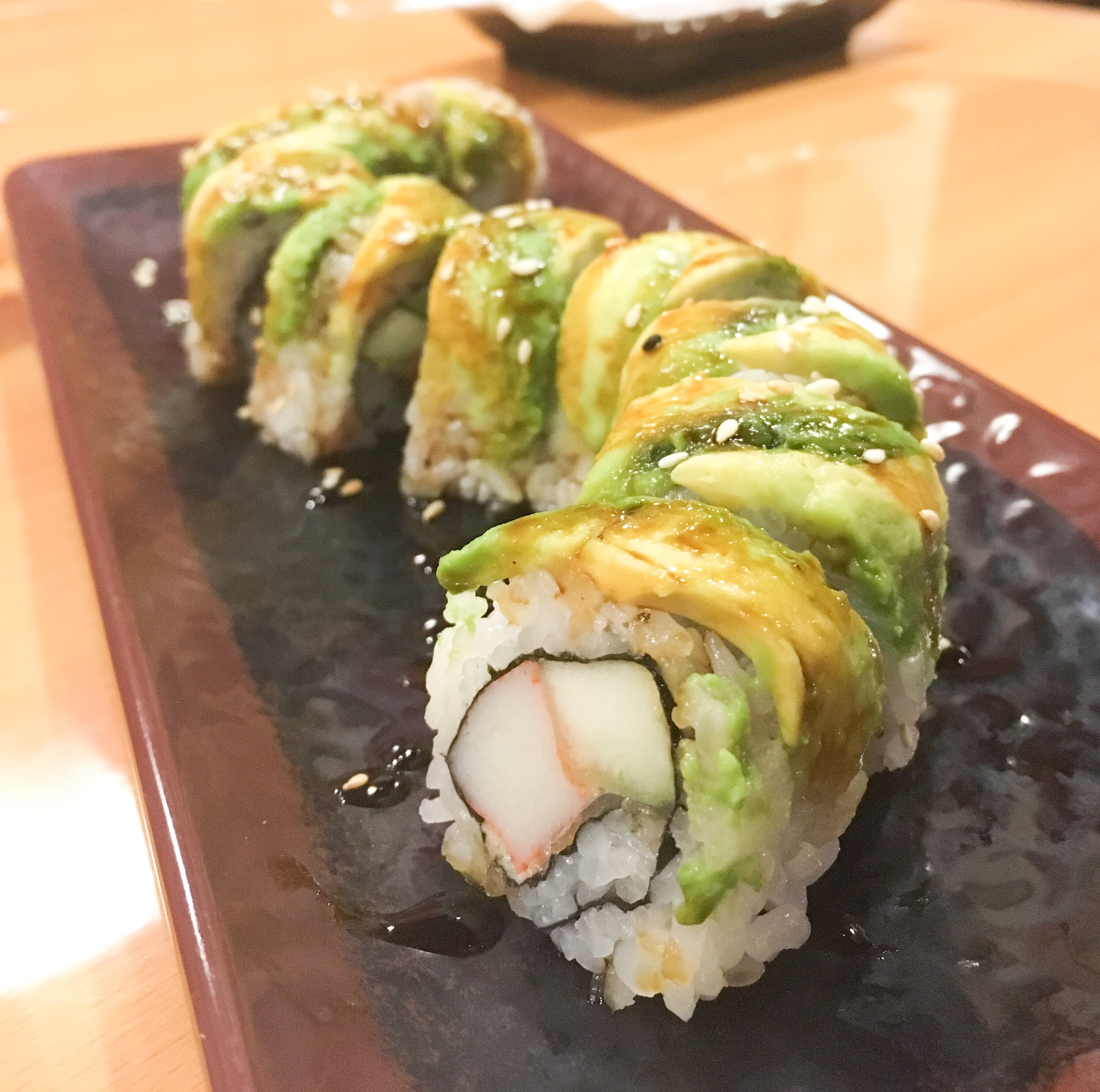 Order C8. Caterpillar Roll food online from Sushi One store, Reno on bringmethat.com