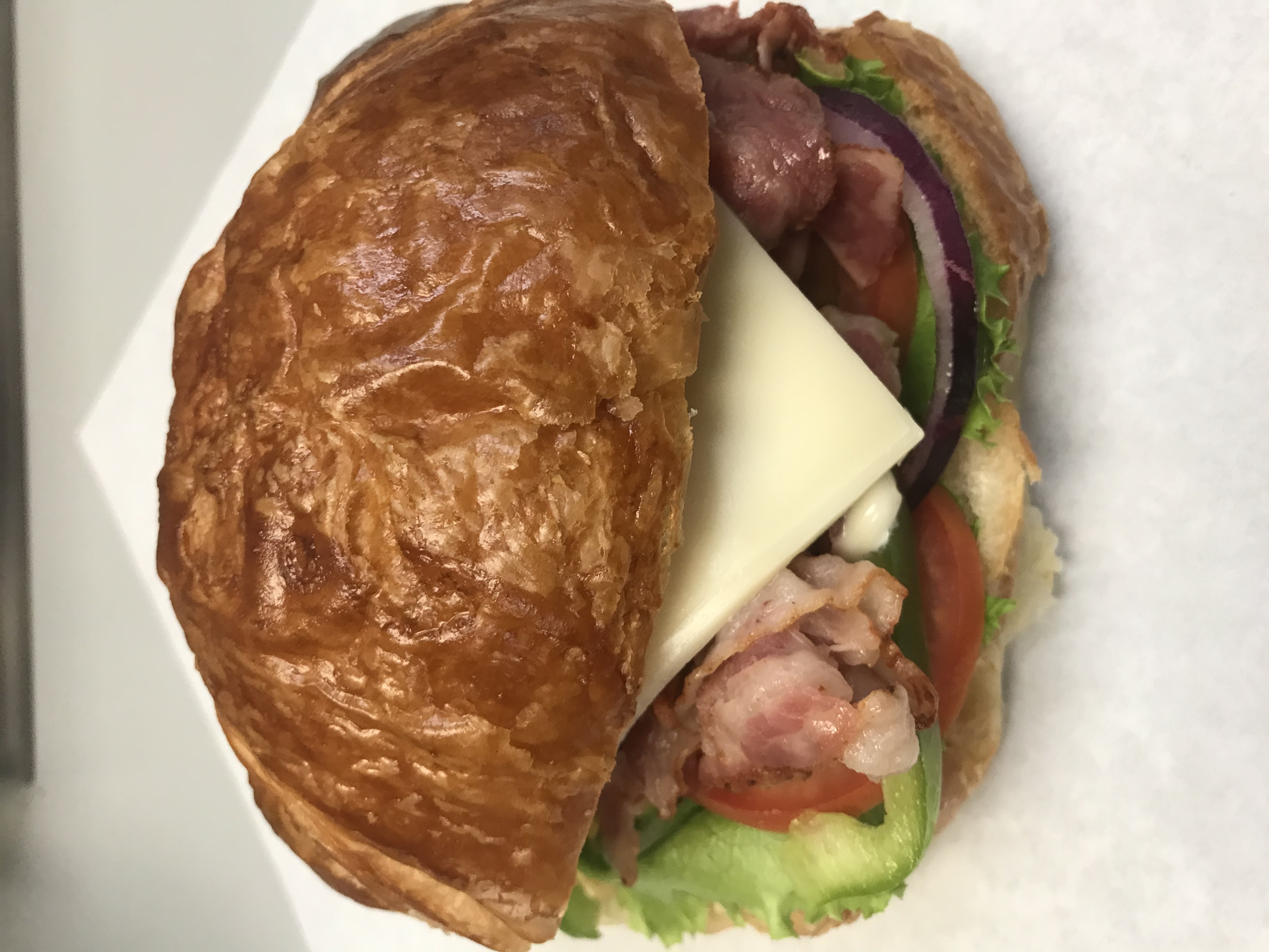 Order 30 Pastrami Croissant food online from Michael Donuts store, Hungtington Beach on bringmethat.com