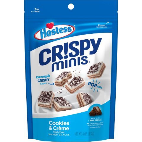 Order Hostess Crispy Mini Cookies & Crème 4oz food online from 7-Eleven store, Newark on bringmethat.com