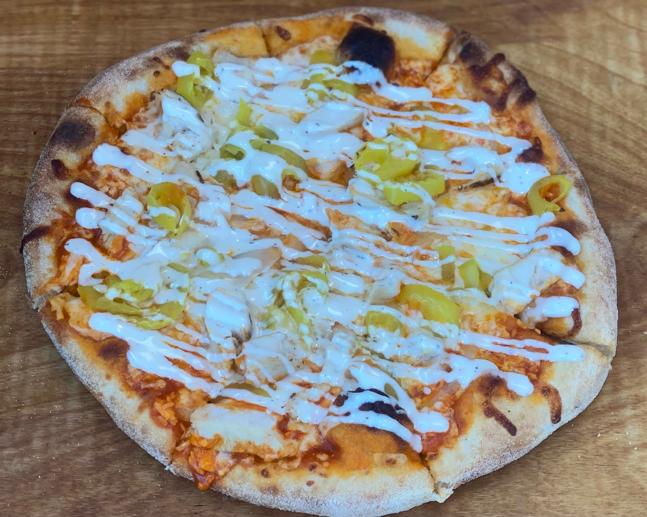 Order Buffalo Chicken Pizza - Small 10'' food online from Story's Pizza & Smoothies store, Dayton on bringmethat.com