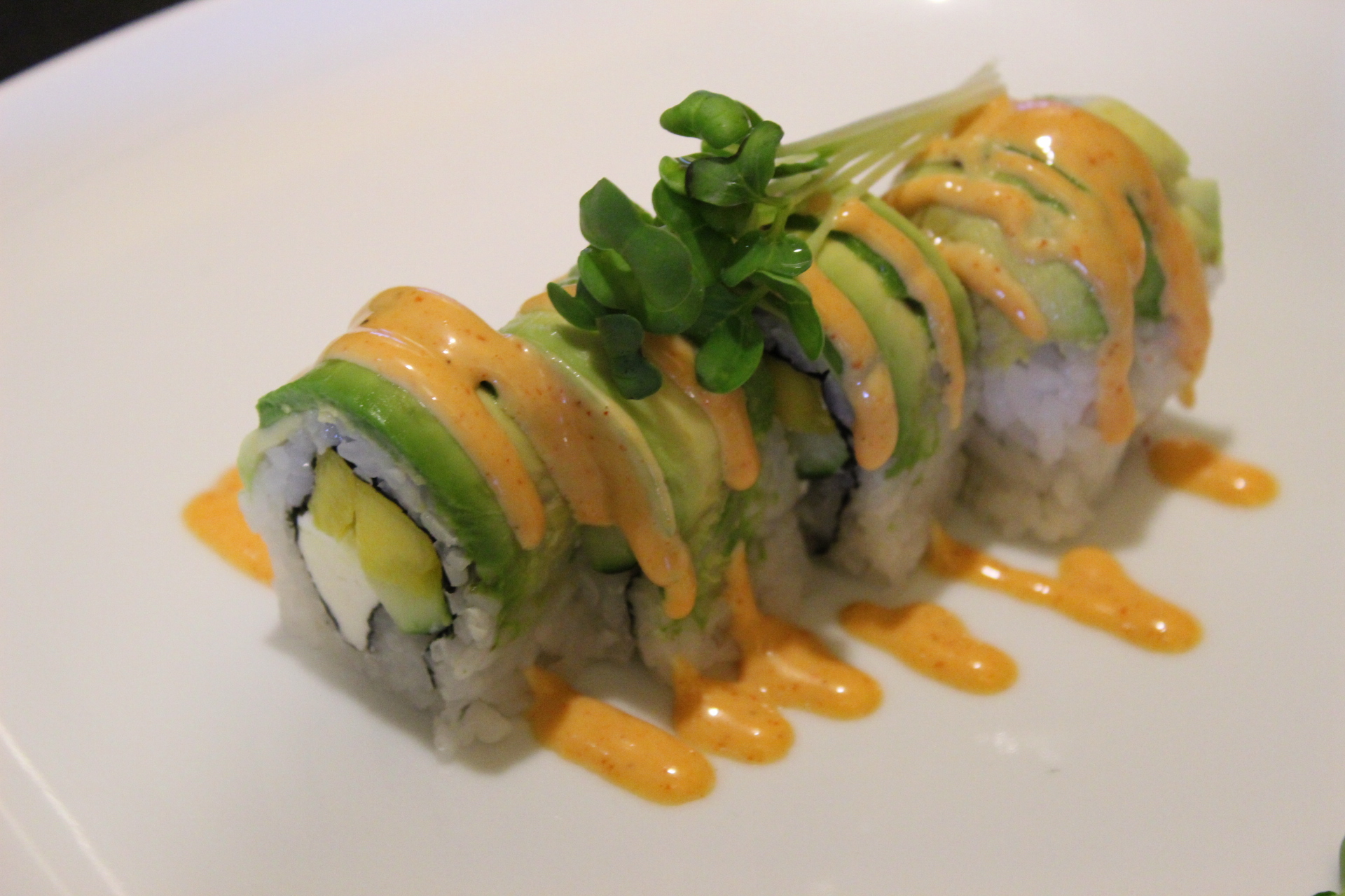 Order Spicy Mango Roll food online from Sushi Train store, Tualatin on bringmethat.com