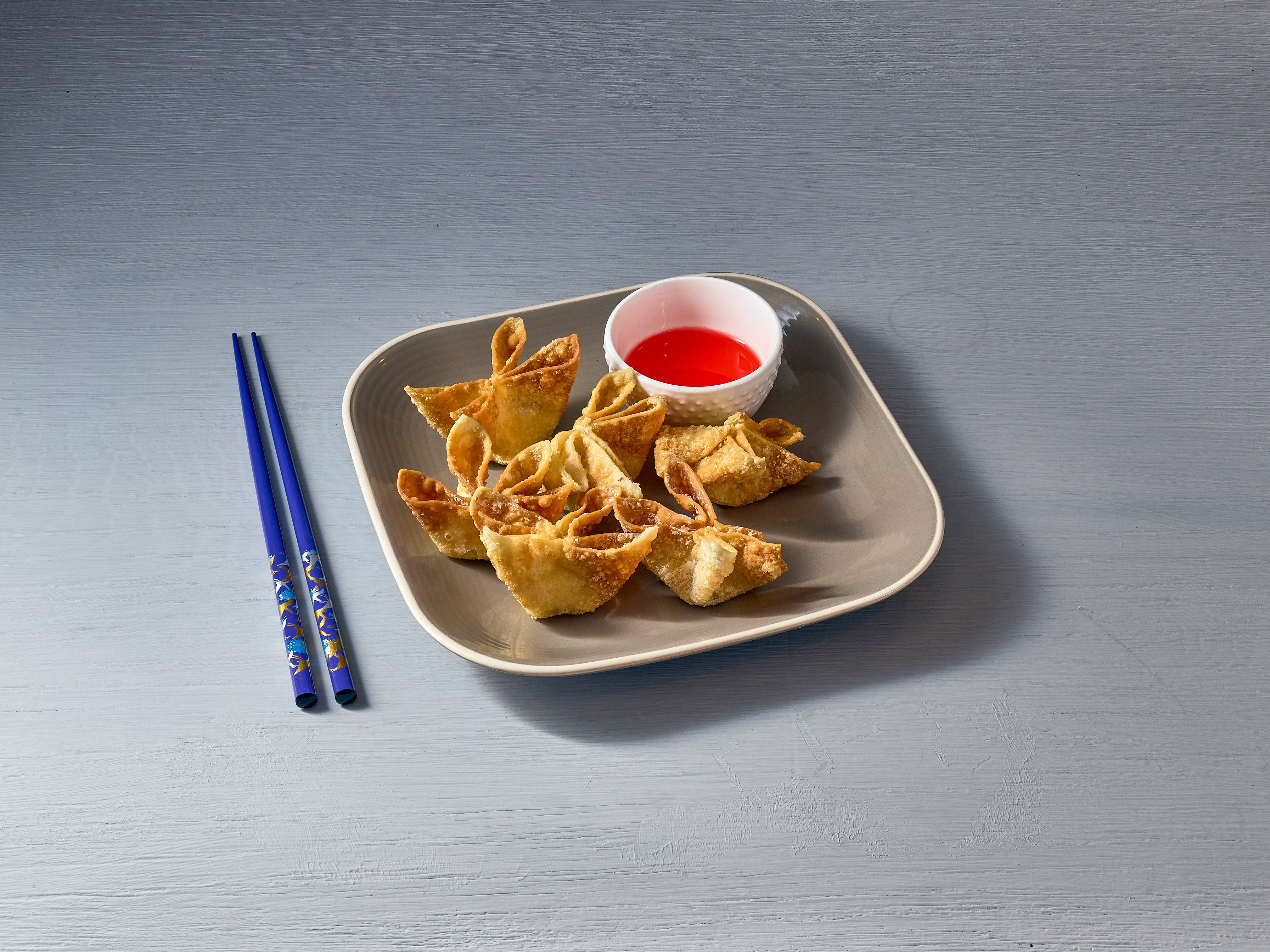 Order 6 Vegan Cheese Wontons food online from Fusion City store, Denver on bringmethat.com