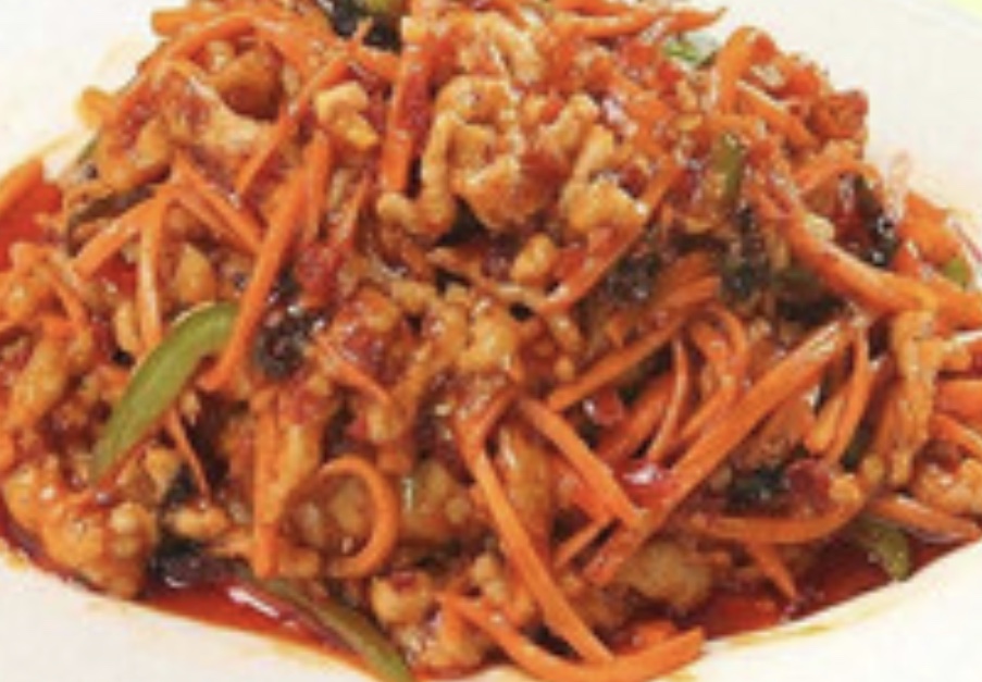 Order Shredded Chicken with Hot Garlic Sauce鱼香鸡丝 food online from Orient House Chinese Restaurant store, Madison on bringmethat.com