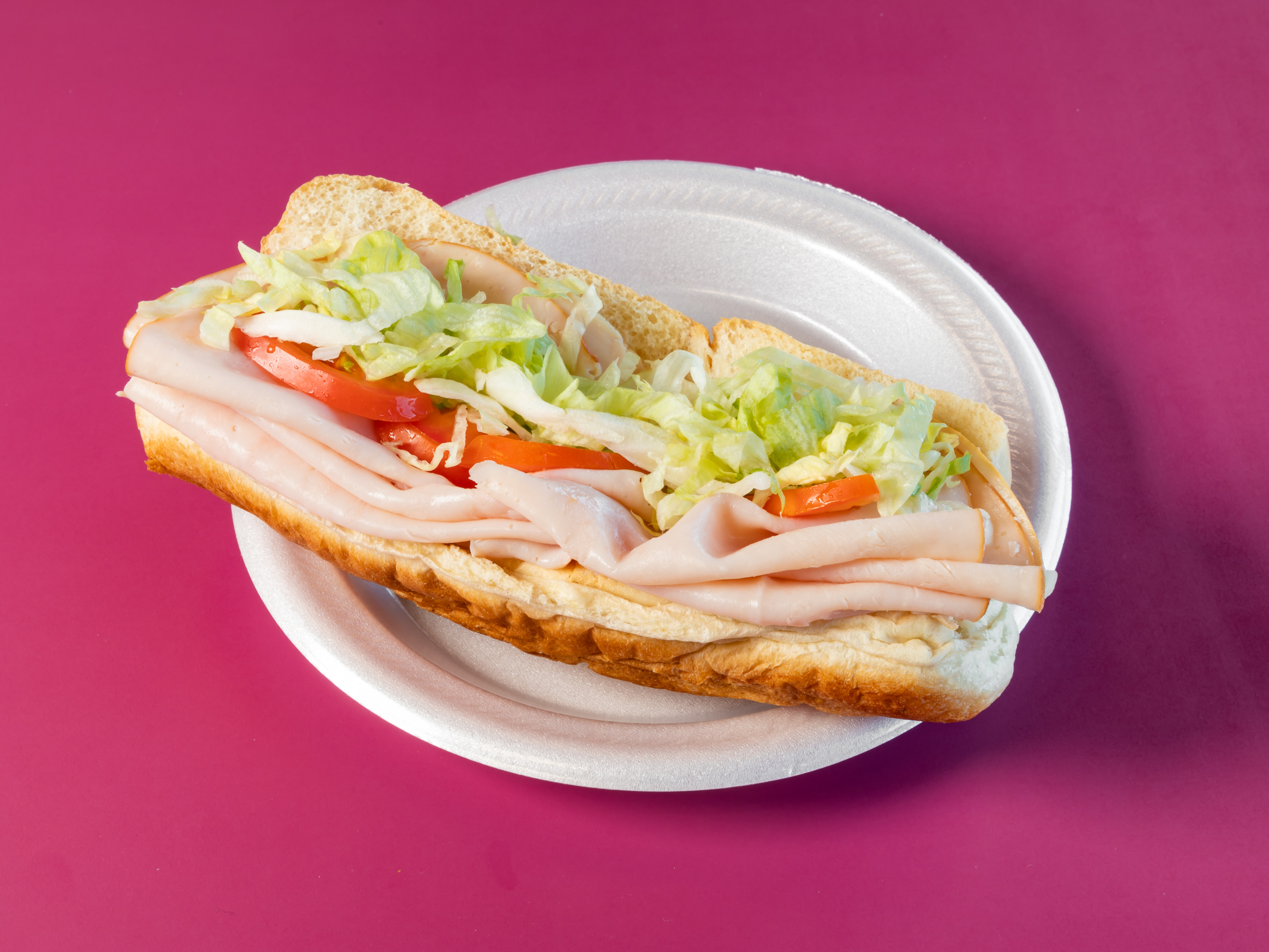 Order Turkey and Cheese Sub food online from Bill & Ruth Sub Shop store, Tulsa on bringmethat.com