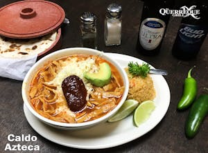 Order Azteca Chicken Soup food online from El Querreque Grill store, Laredo on bringmethat.com