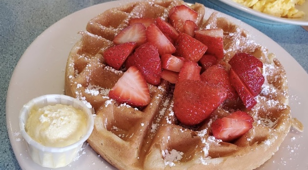Order Belgian Waffle food online from Pegah Kitchen store, San Marcos on bringmethat.com